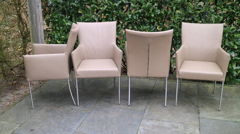 Bert Plantagie Arc leren stoelen., Ophalen, Overige kleuren, Leer, Zo goed als nieuw