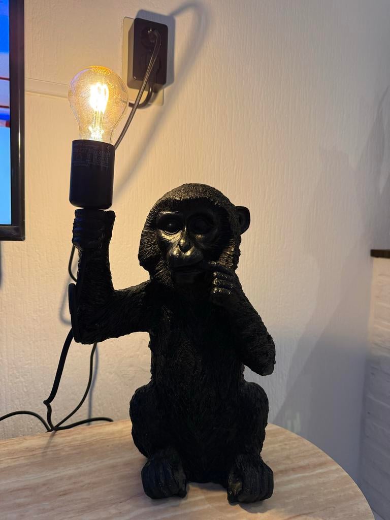 Zwarte Monkey lamp Intratuin - Zo goed als nieuw, Ophalen, Zo goed als nieuw
