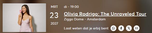 Olivia Rodrigo, Eén persoon, Maart