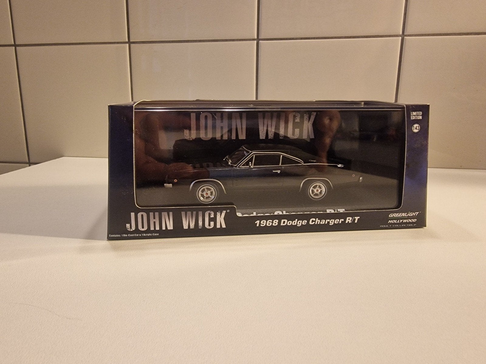 Greenlight John Wick 1968 Dodge Charger R/T 1:43, Hobby en Vrije tijd, Modelauto's | 1:43, Ophalen, Zo goed als nieuw, Auto, Overige merken