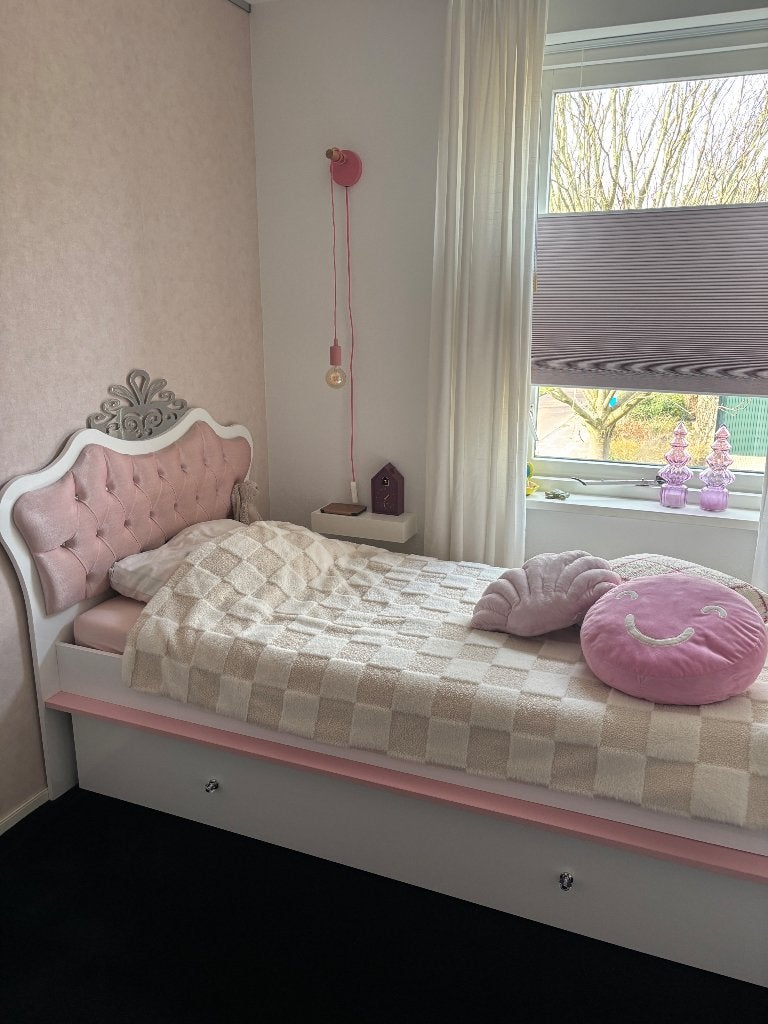 Meisjes- Tiener- Prinsessenbed, Ophalen, Zo goed als nieuw, 180 cm of meer, 85 tot 100 cm
