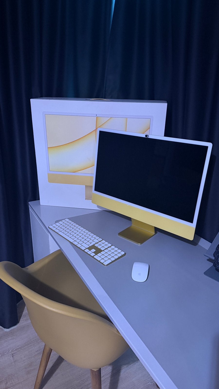 Apple iMac 24 inch M1 (2021) - Geel, Computers en Software, IMac, Ophalen of Verzenden, Zo goed als nieuw, Onbekend