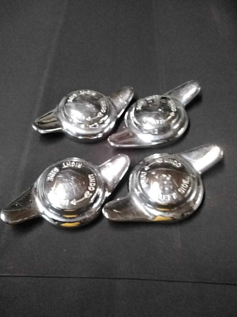 Set van 4 chromen spinner wieldoppen, Auto-onderdelen, Ophalen of Verzenden, Gebruikt, Universele onderdelen