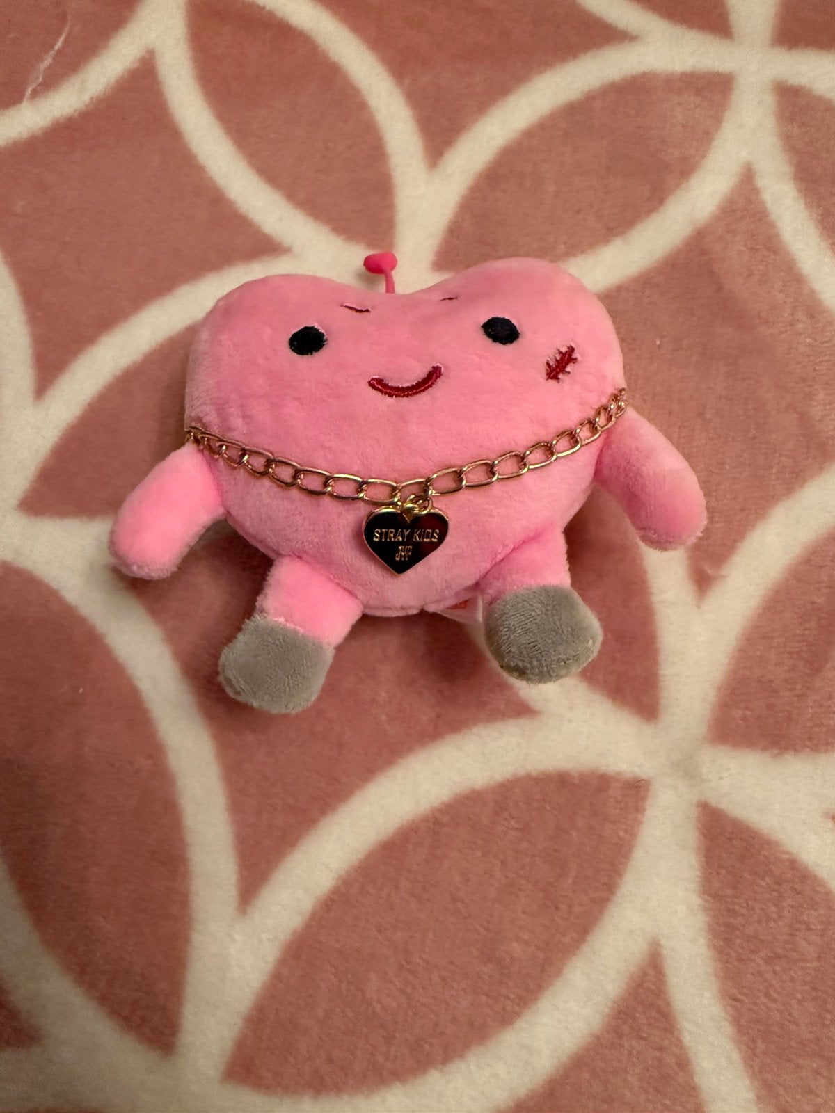 Stray Kids Case 143 Heart Tung key ring, Ophalen of Verzenden, Zo goed als nieuw, Foto of Kaart
