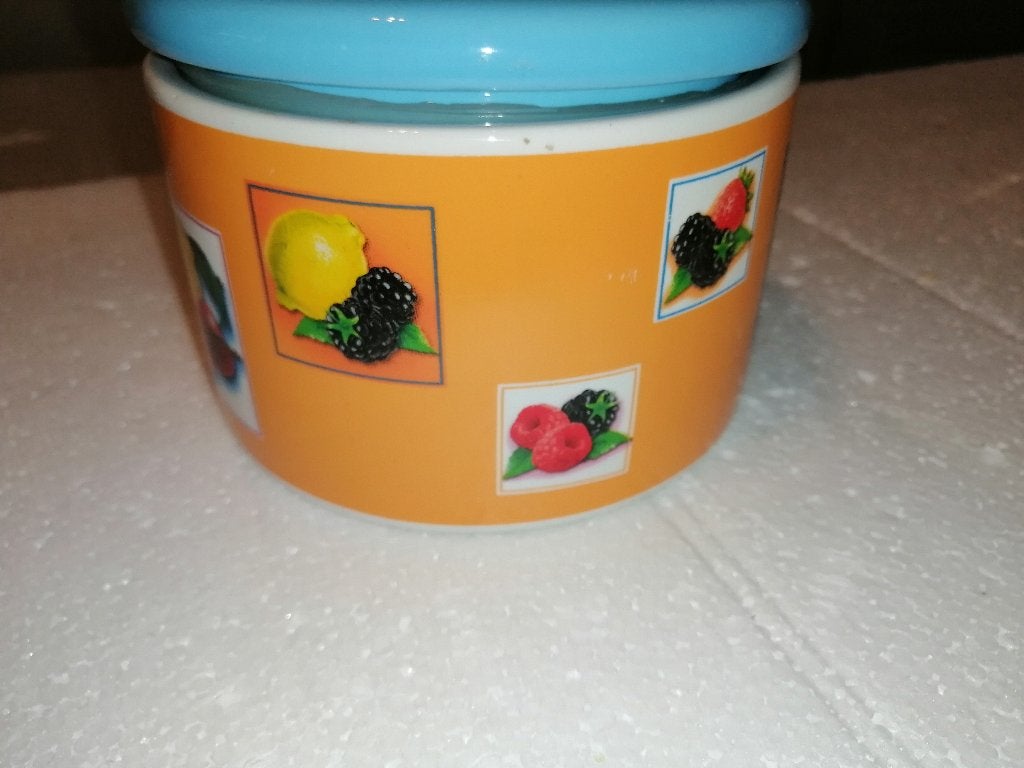 Een leuke voorraadpot, 13x18cm, Huis en Inrichting, Keuken | Potten en Pannen, Ophalen of Verzenden, Zo goed als nieuw, Overige materialen
