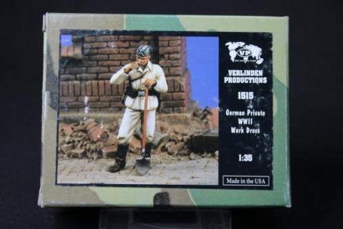 Verlinden German Private WWII work dress (1515) SHF, Hobby en Vrije tijd, Ophalen of Verzenden, Gebruikt, 1:35 tot 1:50, Figuur of Figuren