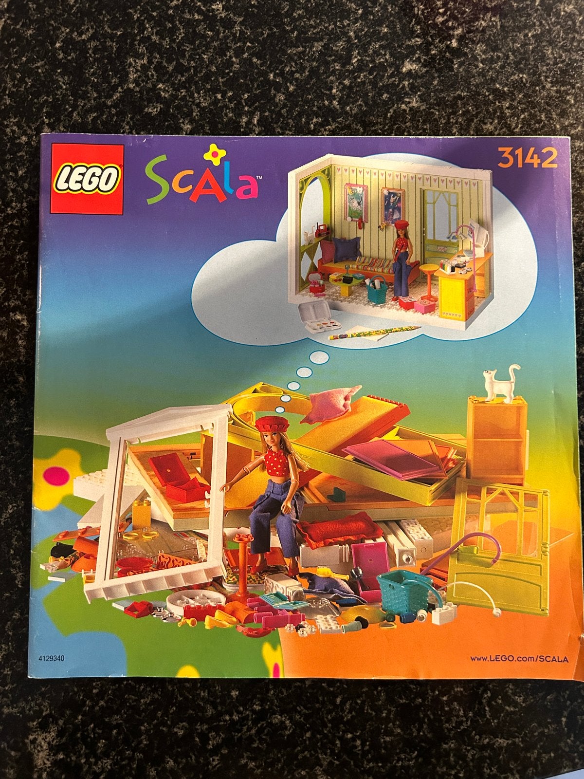 LEGO Scala 3142 Woonkamer met Marie en accessoires, Ophalen of Verzenden, Gebruikt, Meisje