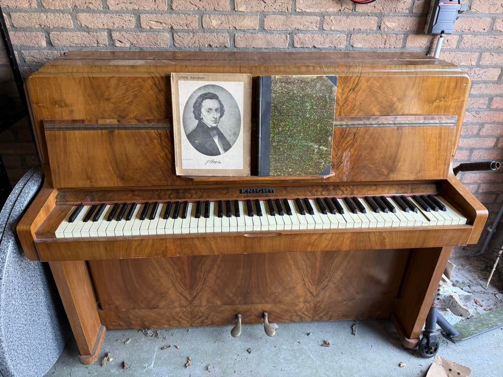 Piano, Muziek en Instrumenten, Piano's, Ophalen, Gebruikt, Bruin, Piano