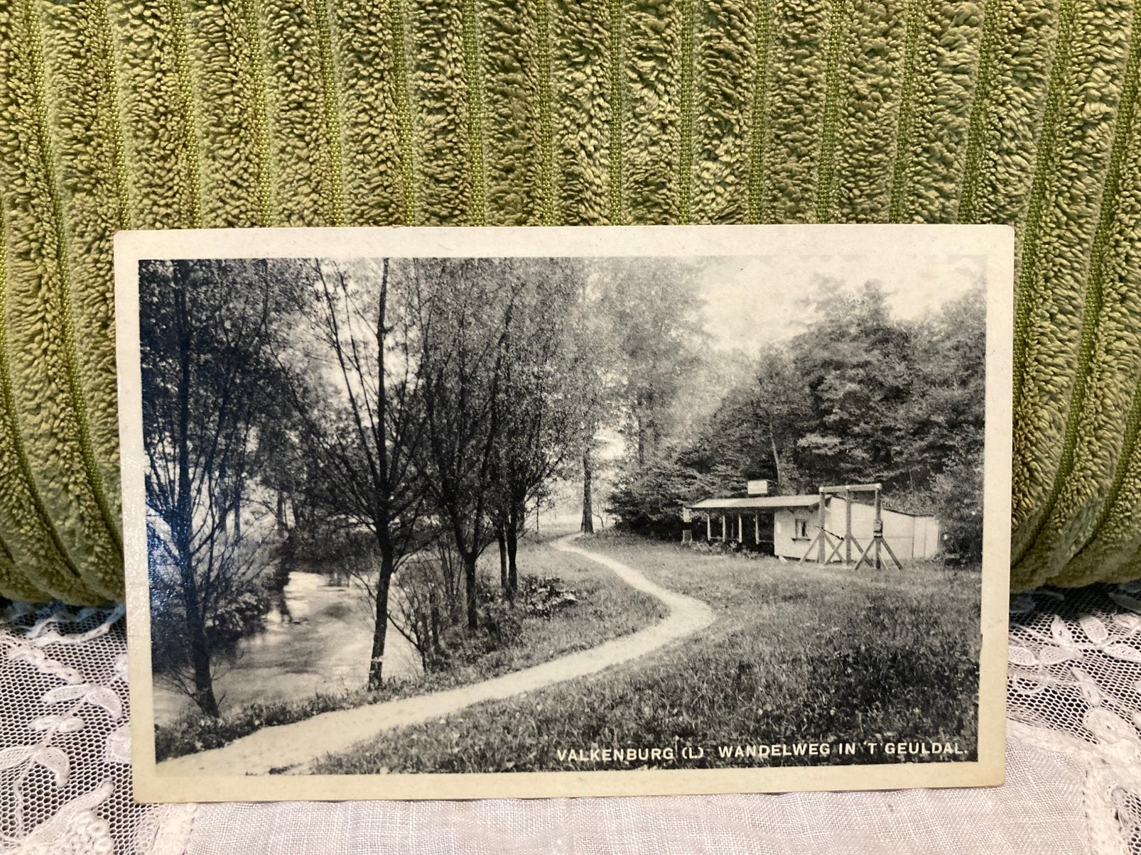 Oude ansichtkaart Valkenburg, wandelweg Geuldal (190826), Ophalen of Verzenden, 1940 tot 1960, Gelopen, Limburg