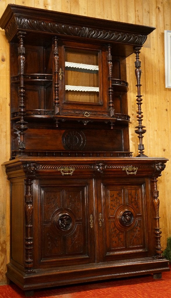 klassiek Pronkmeubel Kast Dresser Antiek servicekast buffet, Ophalen, Gebruikt, 200 cm of meer, Met lade(s)