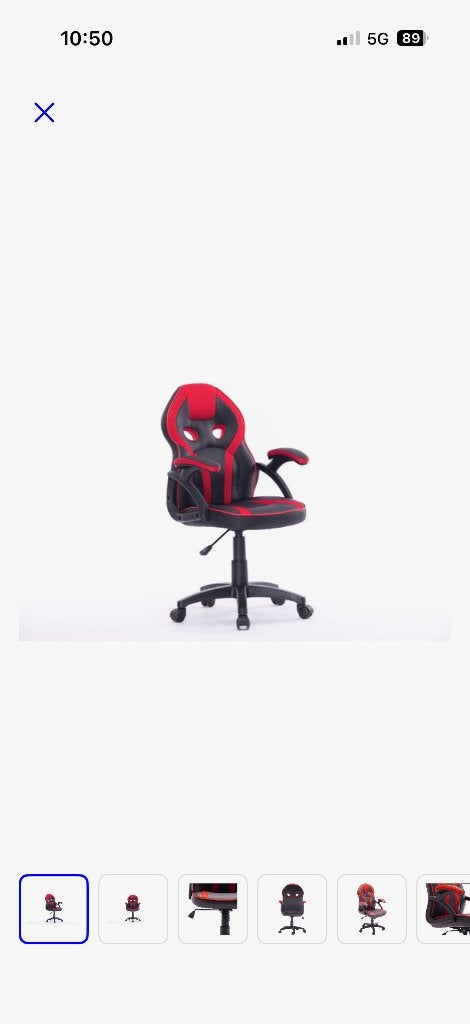 Game en Bureau Stoel merk Kidz, Ophalen, Kunststof, Zwart, Zo goed als nieuw