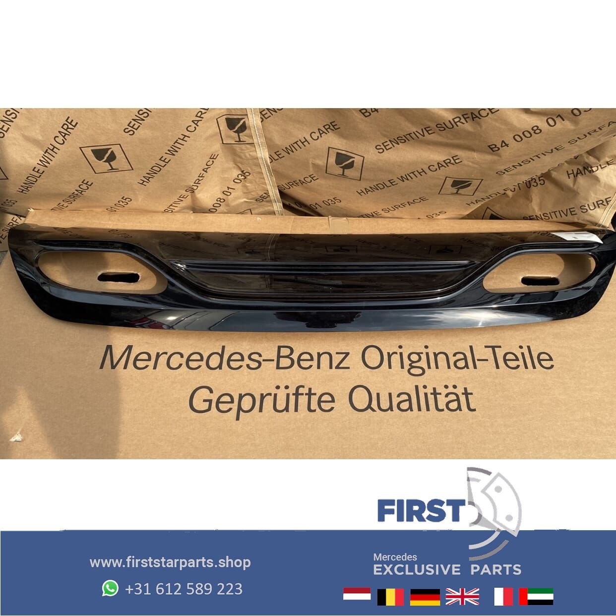 W176 FACELIFT AMG Diffuser Achterbumper Spoiler Mercedes A K, Gebruikt, -, Ophalen of Verzenden, -