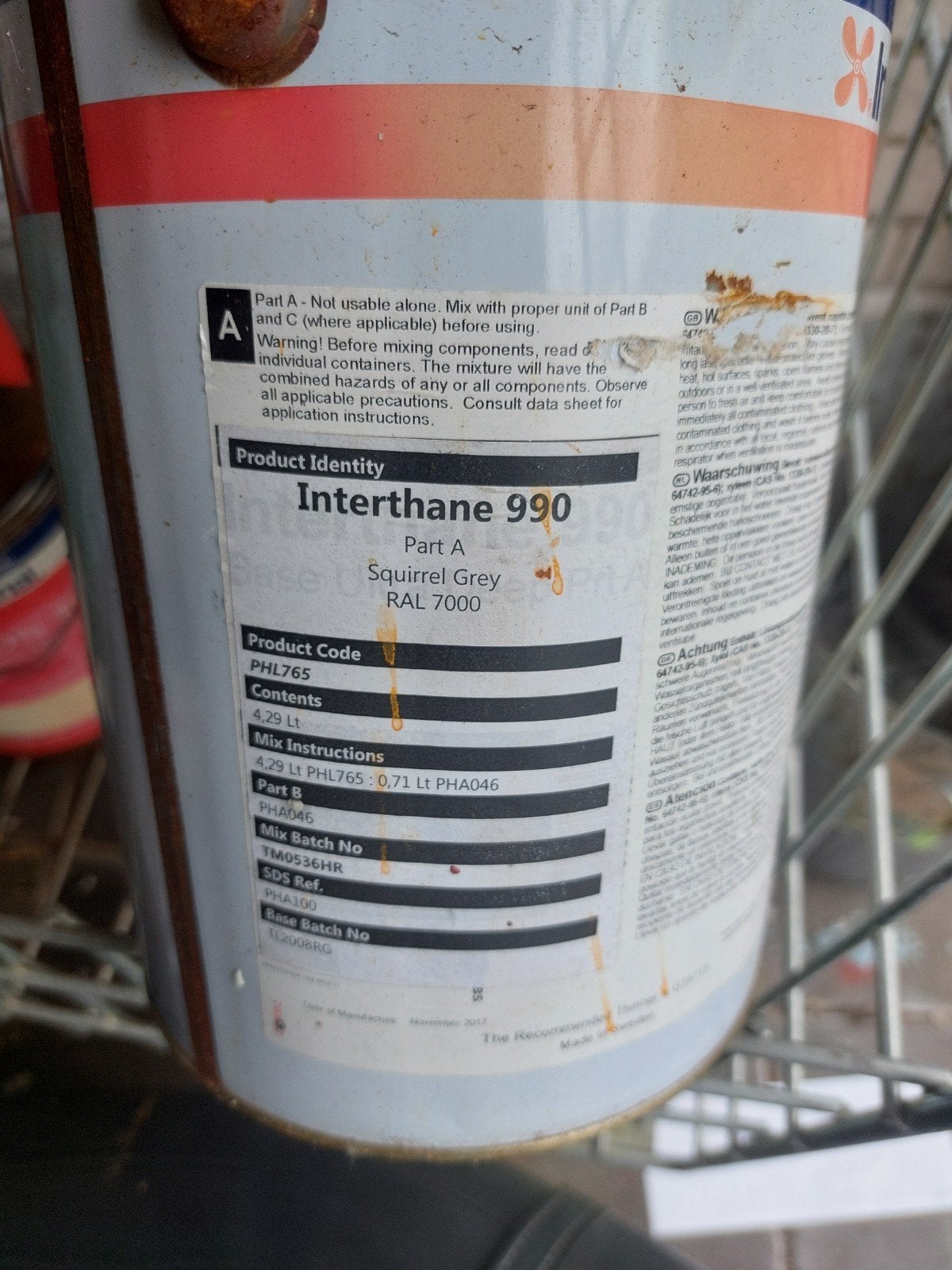international interthane 990 squirrel grey 7000, Watersport en Boten, Ophalen, Nieuw