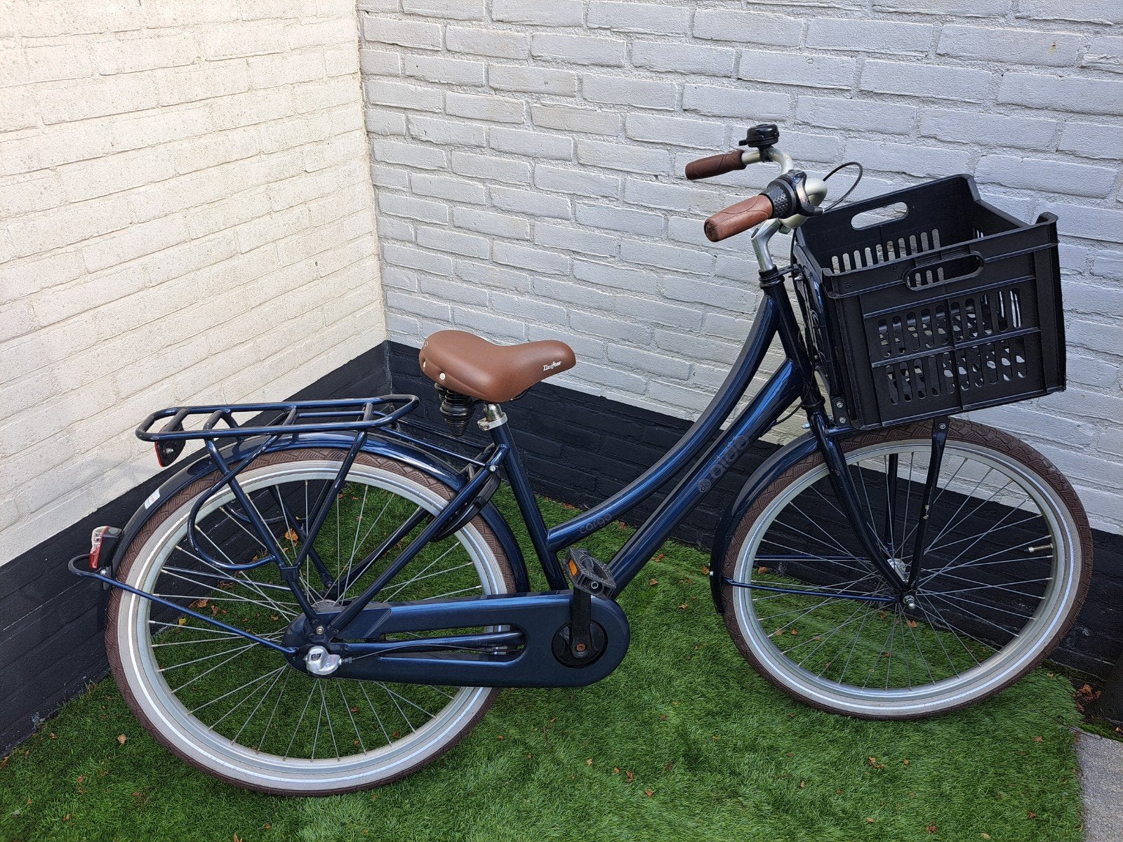Meisjesfiets Aldo Cargo Cruiser blauw 26 inch, Terugtraprem, Gebruikt, Versnellingen, Aldo