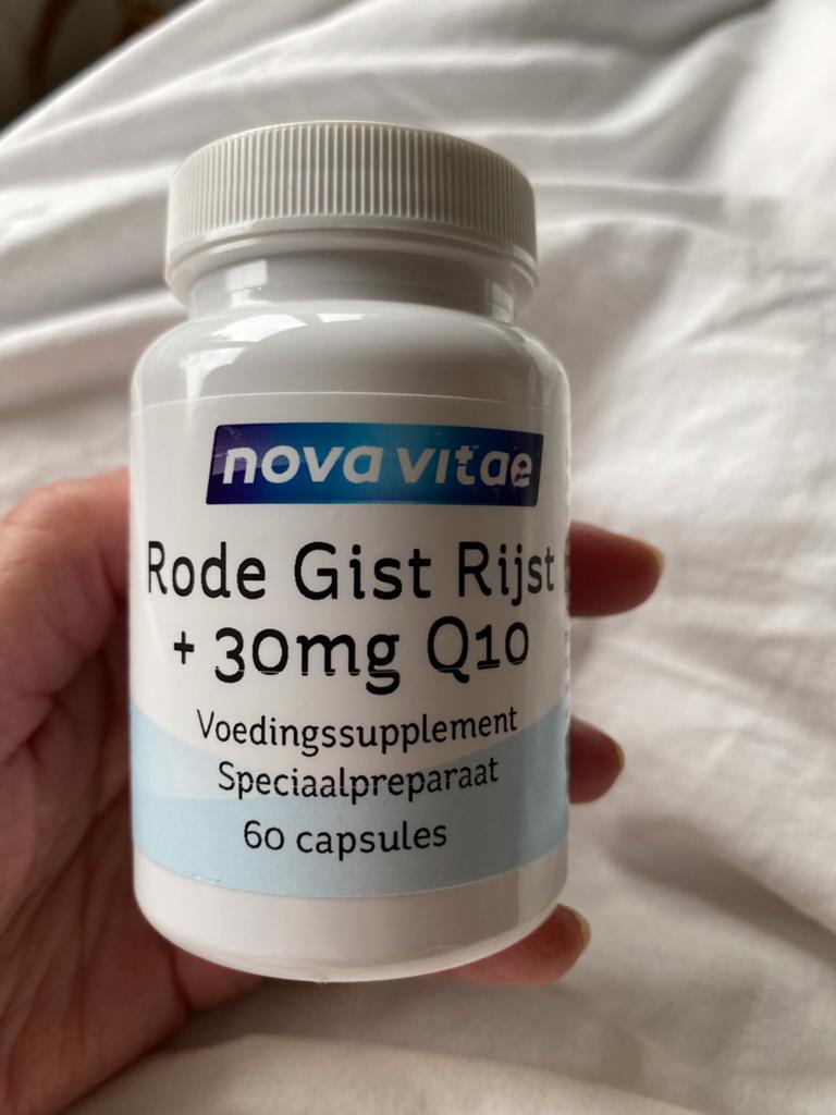 Nova Vitae Rode Gist Rijst + 30mg Q10 - 60 capsules, Sport en Fitness, Gezondheidsproducten en Wellness, Zo goed als nieuw, Overige typen