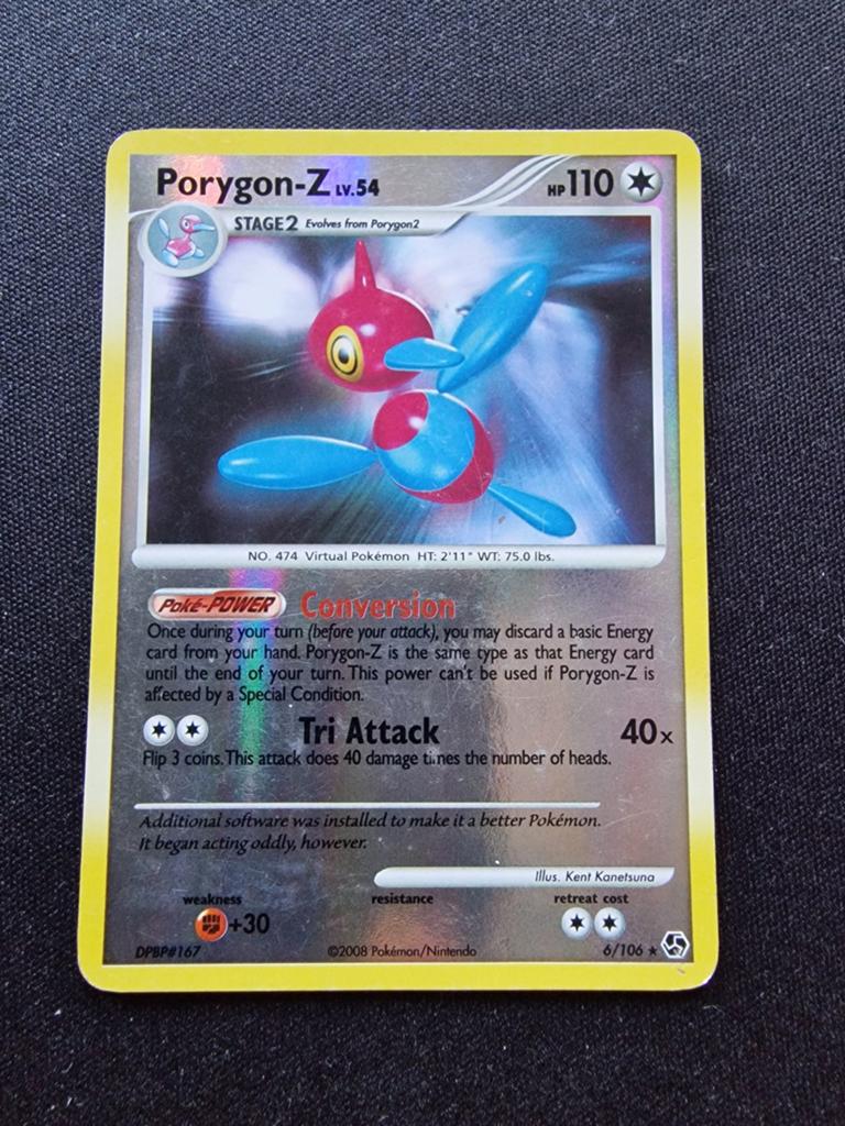 Porygon-Z LV.54 Pokémon kaart - DPBP#167, Ophalen of Verzenden, Gebruikt, Losse kaart, Foil
