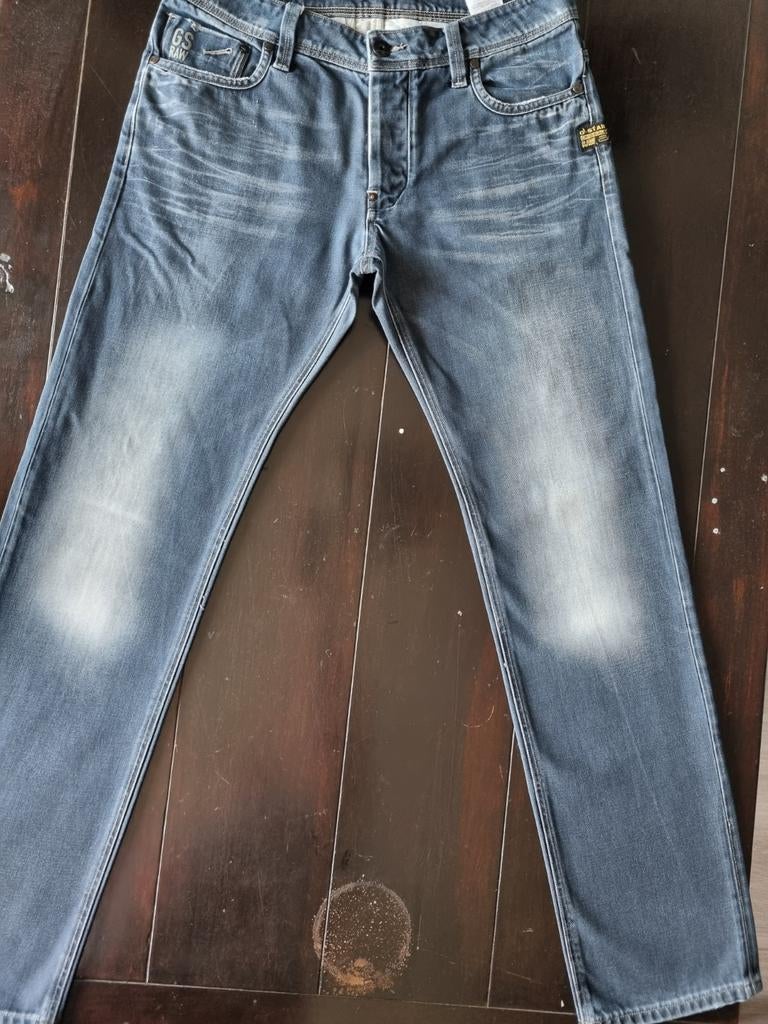 ZGAN CLASSIC G STAR RAW ATTACC LOW STRAIGHT JEANS SIZE 32/34, G-Star Raw, Blauw, W32 (confectie 46) of kleiner, Ophalen of Verzenden