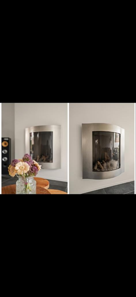 Moderne Gashaard met Afstandsbediening, Ophalen, Gebruikt, Inbouwhaard, Gashaard