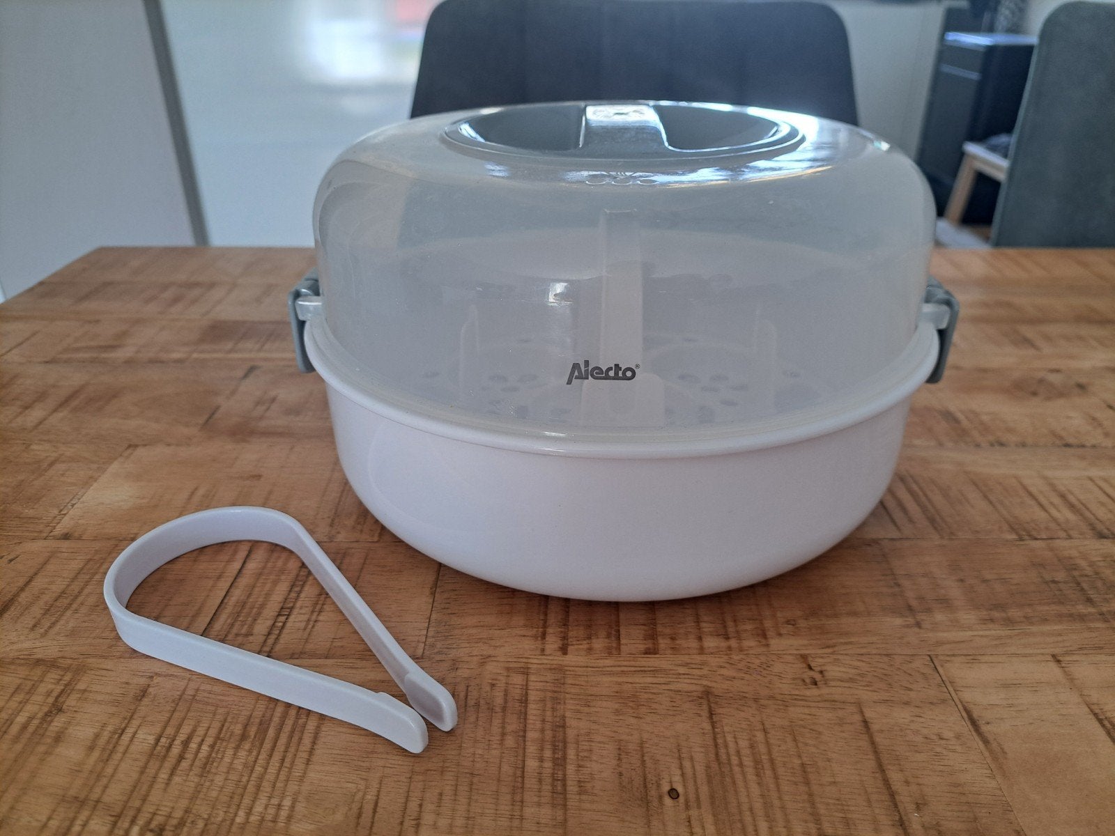 Alecto BW-04 magnetron sterilisator (maatbeker ontbreekt), Ophalen, Gebruikt