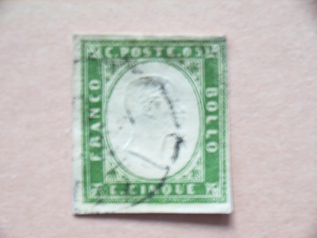 BL  Italie Sardinie 10-a, Ophalen of Verzenden, Gestempeld