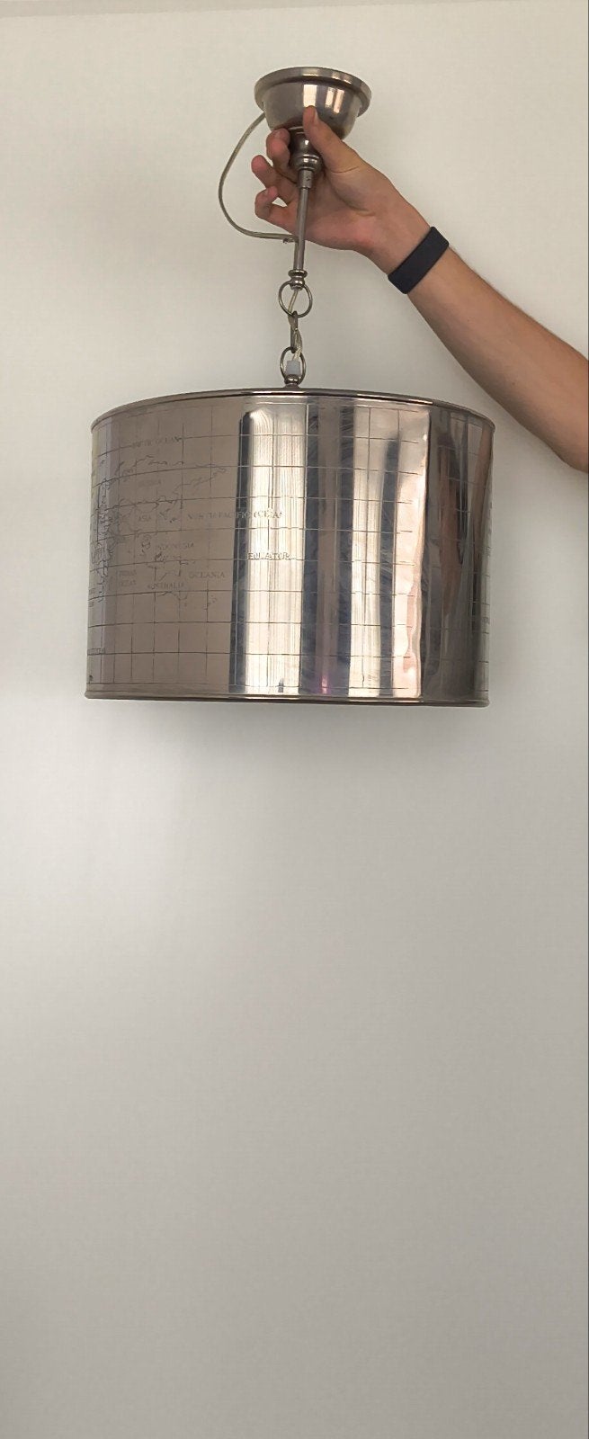 Riviera Maison hanglamp world map / wereld kaart x 2, Ophalen of Verzenden