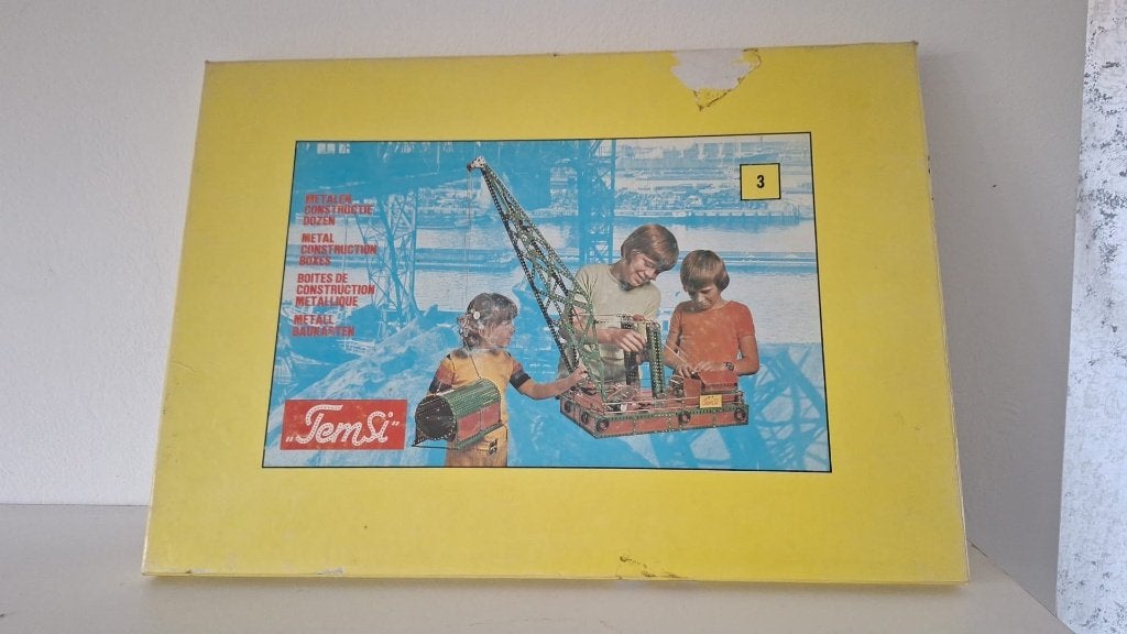 Temsi/Meccano doos met inhoud, Kinderen en Baby's, Ophalen of Verzenden, Bouwen