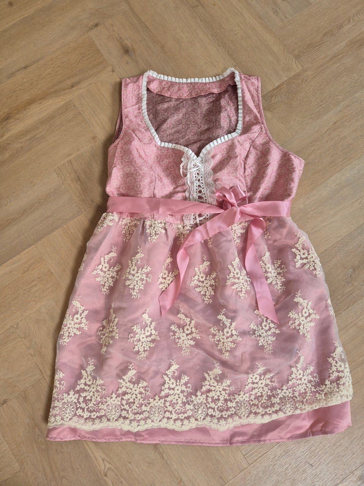 Oktoberfest Dirndl Jurk Roze - Maat XL/XXL, Maat 46/48 (XL) of groter, Ophalen of Verzenden, Kleding, Overige thema's