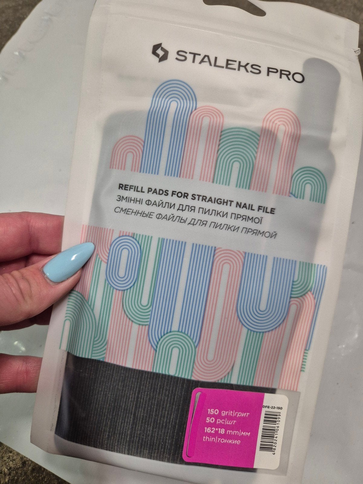 nieuw staleks pro wegwerpvijl plakvijl 150grit 50stuks, Overige kleuren, Nieuw, Ophalen of Verzenden, Handen en Nagels