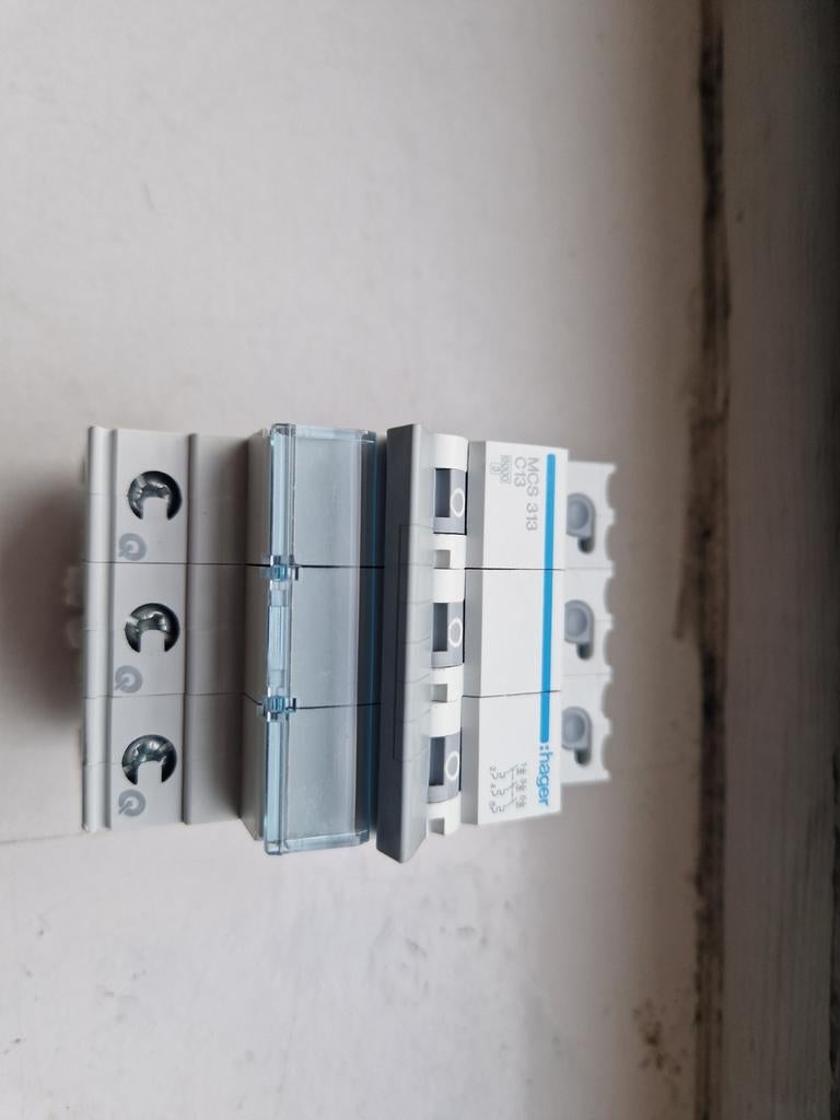 Hager Automaat MCS313 - 3P, C-13A, 6kA, 3M QC, Ophalen of Verzenden, Nieuw, Overige typen