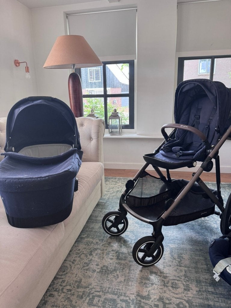 Cybex Gazelle S Combiwagen met Reiswieg en Autostoeltje, Gebruikt, Luchtbanden, Ophalen, Kinderwagen