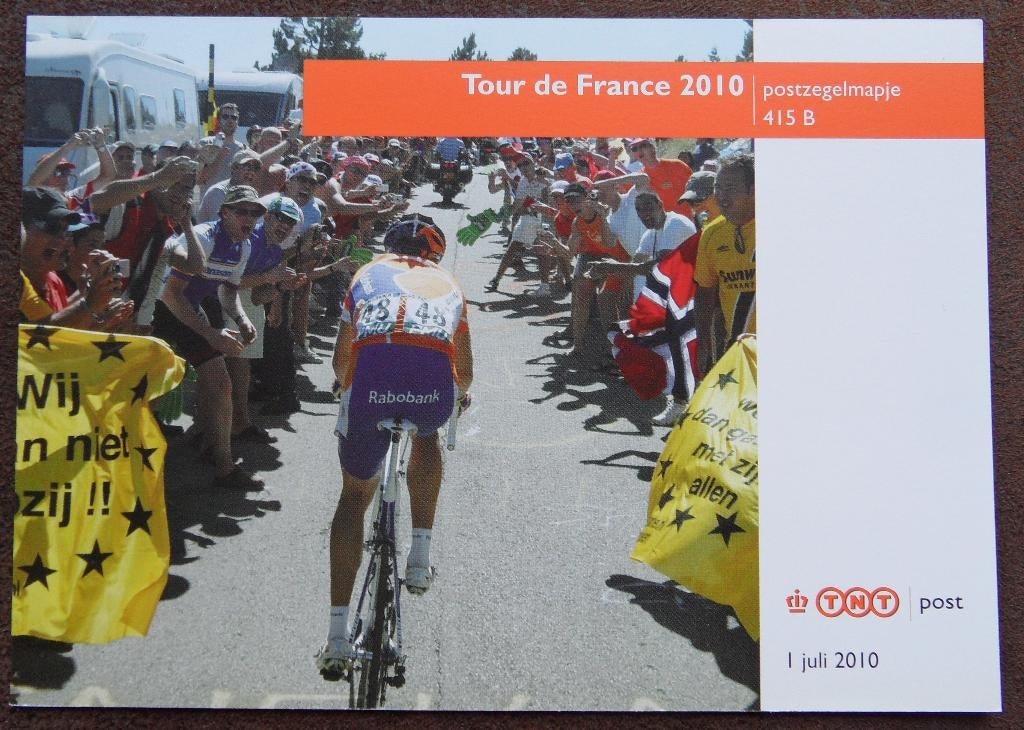 Postzegelmapje 415B – Tour de France 2010, Ophalen of Verzenden, Postfris