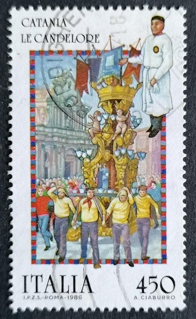 ITALIË - Folklore 1986, Verzenden, Gestempeld