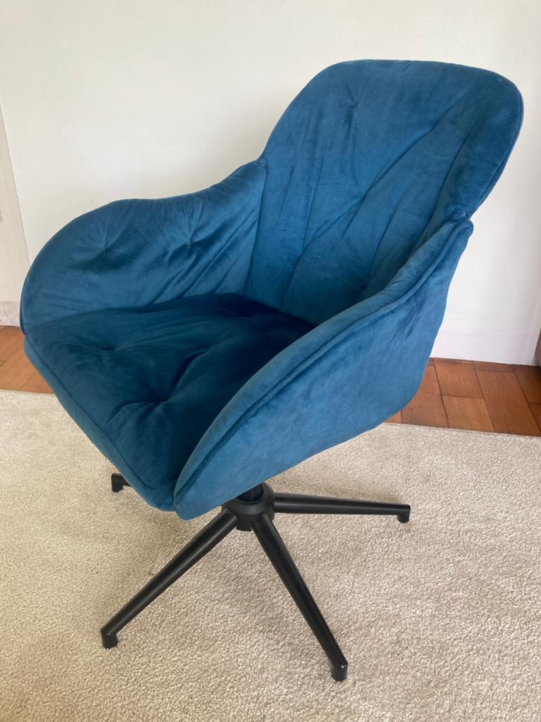 Bureaustoel, Huis en Inrichting, Bureaustoelen, Ophalen, Zo goed als nieuw, Blauw, Bureaustoel