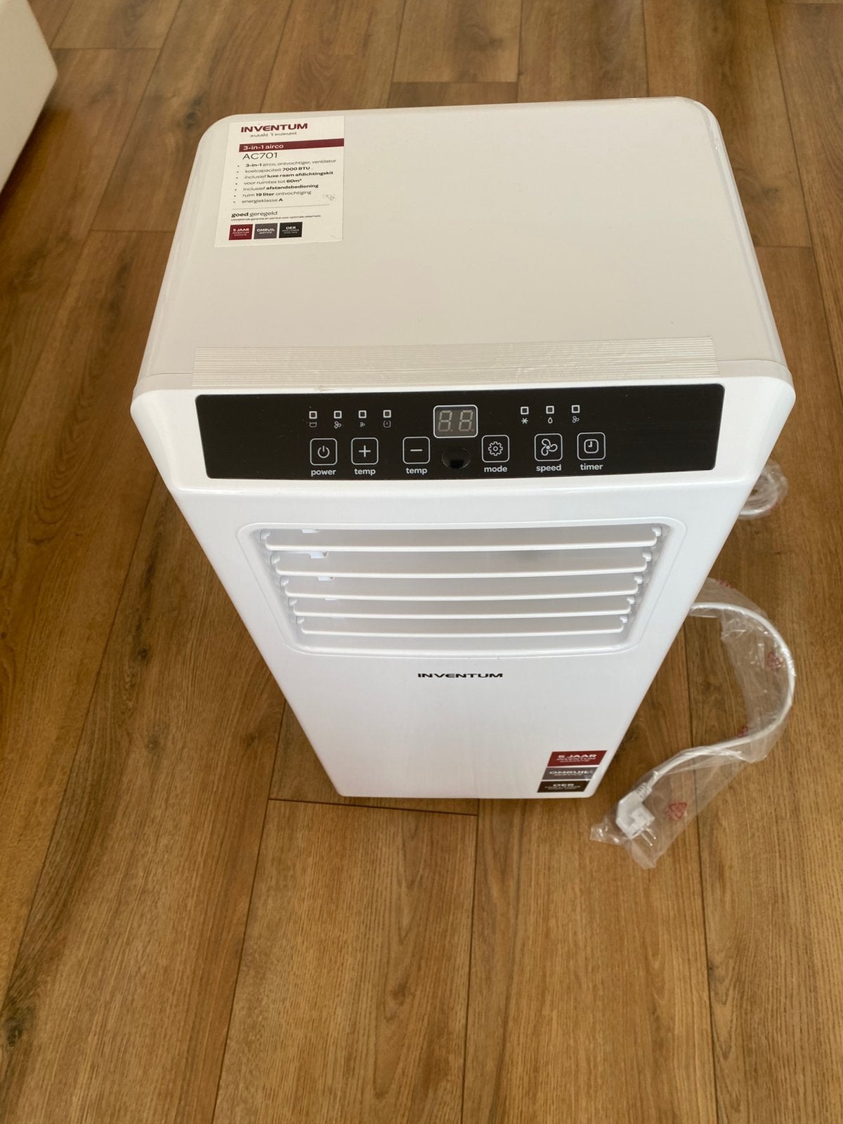 Airconditioning inventum AC 701, Ophalen, Minder dan 60 m³, 3 snelheden of meer, Zo goed als nieuw