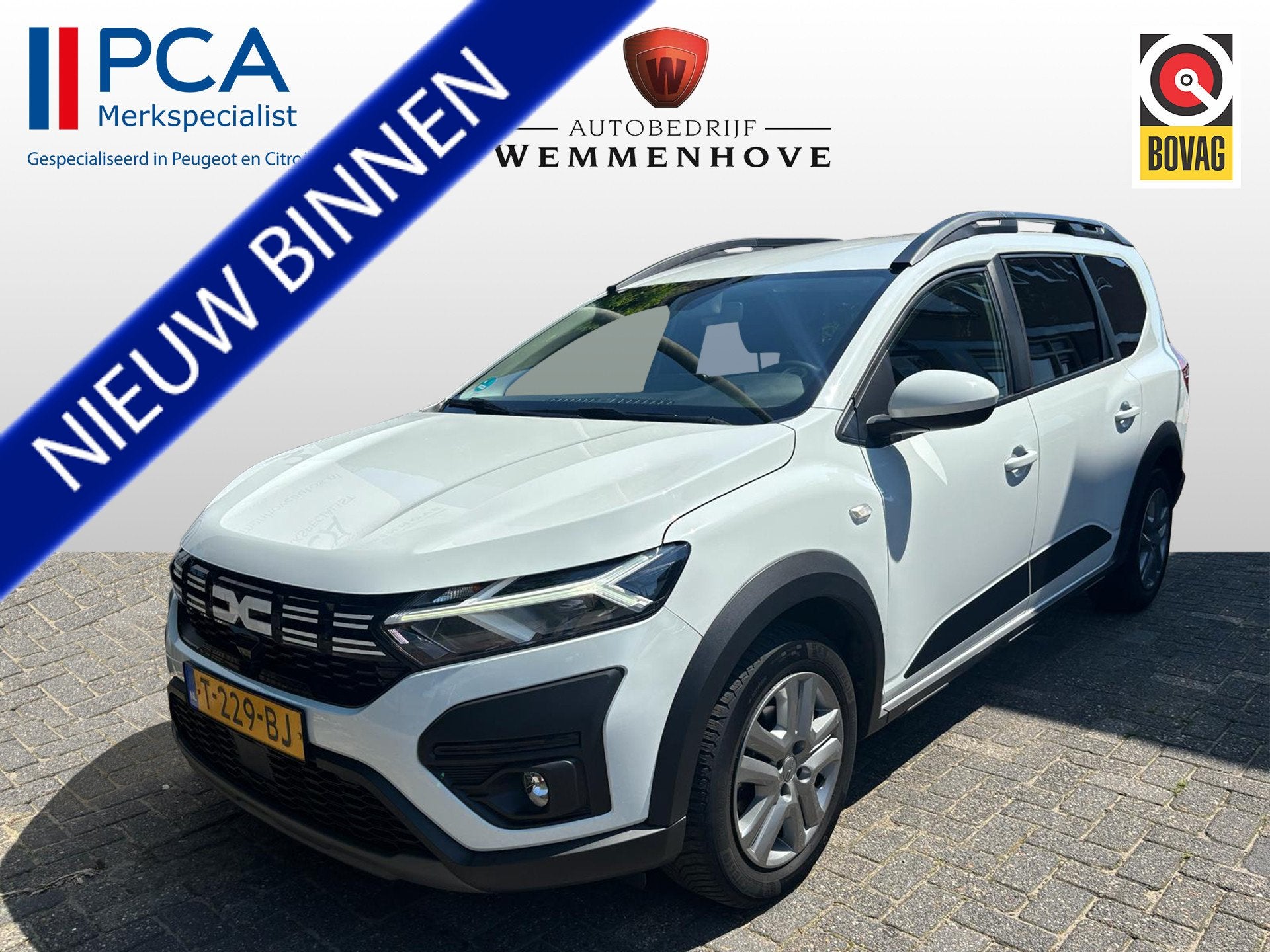 Dacia Jogger 1.0 TCe 100 ECO-G Expression 5p. LPG-G3/Airco-E, Auto's, Voorwielaandrijving, Gebruikt, Wit, Origineel Nederlands
