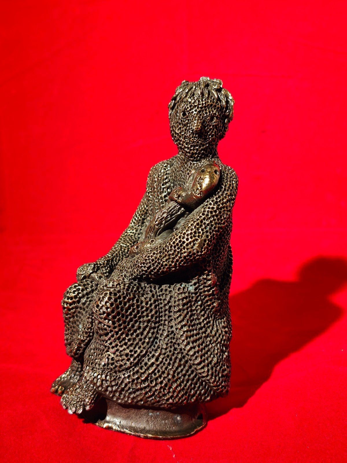 Bronzen beeld van Asklepios van Carolein Smit, Ophalen of Verzenden, 20 - 50 cm, Beeld, Bruin