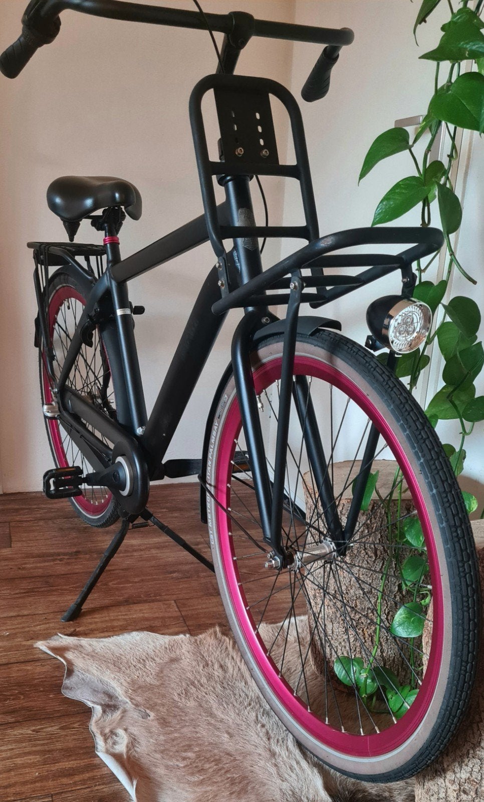 Matzwarte Dutch Flavor BAM Transportfiets || Nexus 3-speed!, Terugtraprem, Versnellingen, Ophalen, 26 inch of meer