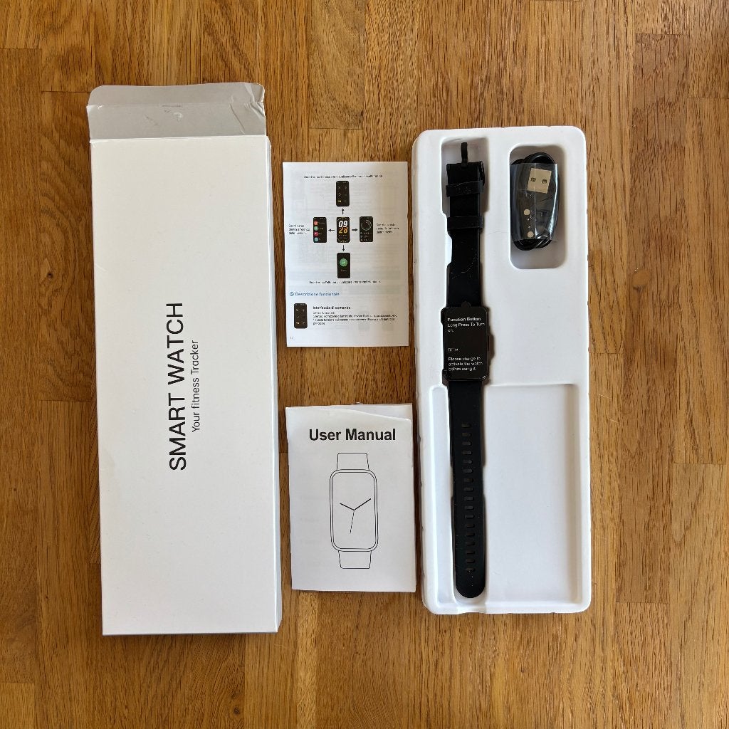 Smart Watch Fitness Tracker - Nieuw in doos, Onbekend, Zwart, Nieuw, Ophalen of Verzenden