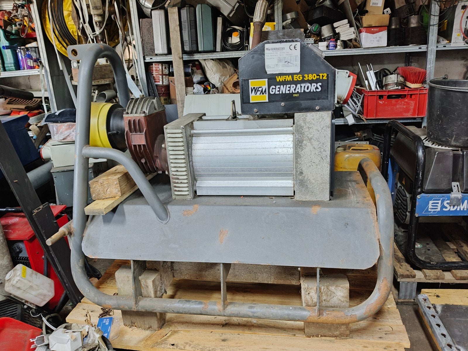 wfm eh 380 trekker generator/aggregaat 38 kva, Doe-het-zelf en Verbouw, Ophalen, Zo goed als nieuw, 30 kVA of meer, Overige typen