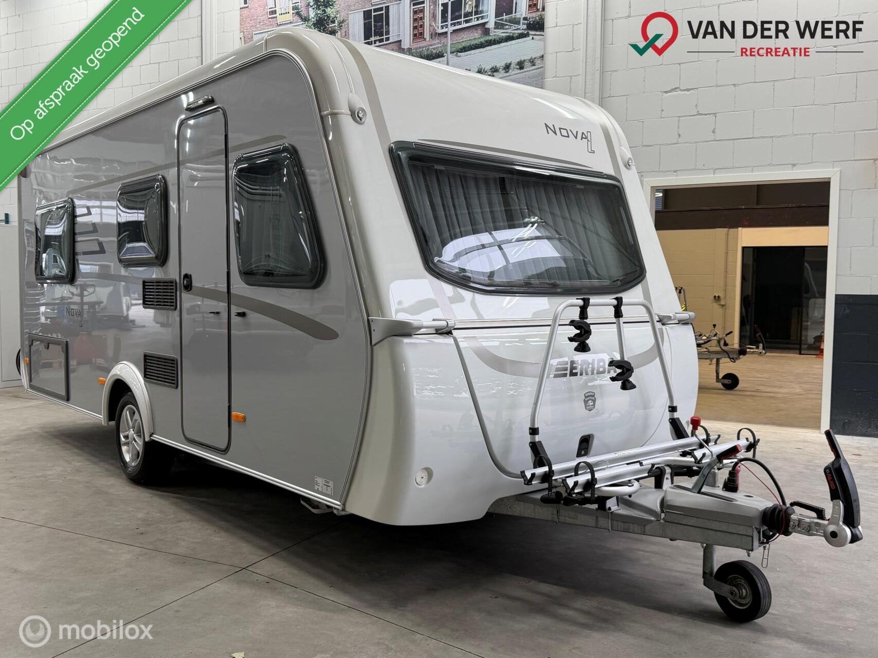 Eriba Nova Light 442 I V-BED I MOVER I VLOERVERWARMING, Caravans en Kamperen, Caravans, Schokbreker, Bedrijf, Treinzit, Tot en met 3
