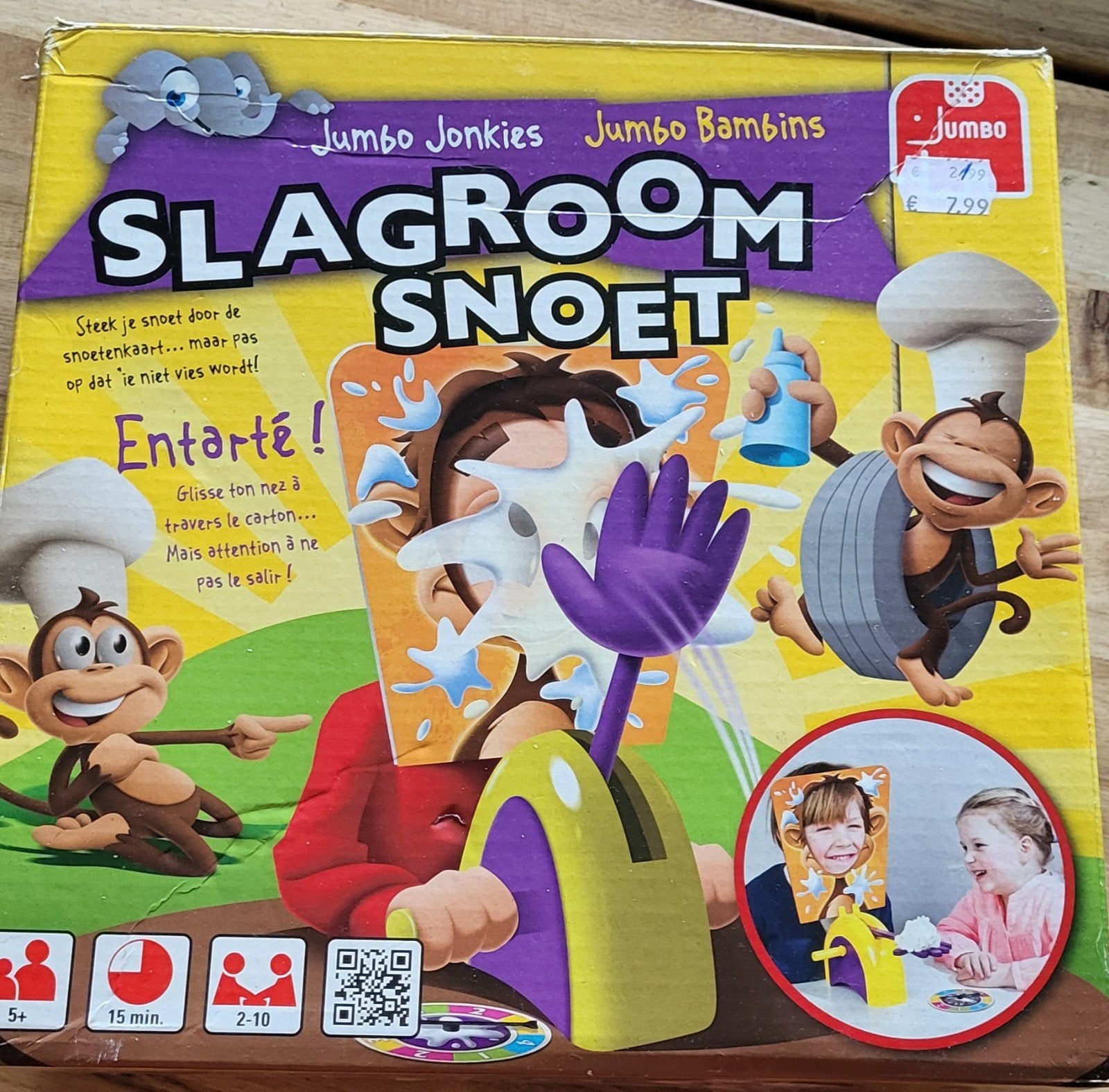 Jumbo Slagroom Snoet Spel - Hilarisch familiespel, Vijf spelers of meer, Ophalen of Verzenden, Gebruikt, Jumbo