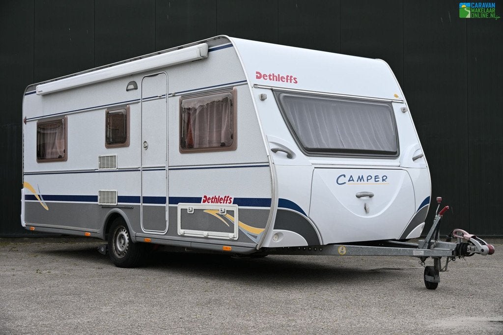 Dethleffs Camper 510 TK |Mover|Cassette luifel|Stapelbed etc, Caravans en Kamperen, Kachel, Rondzit, Dwars-stapelbed, Bedrijf