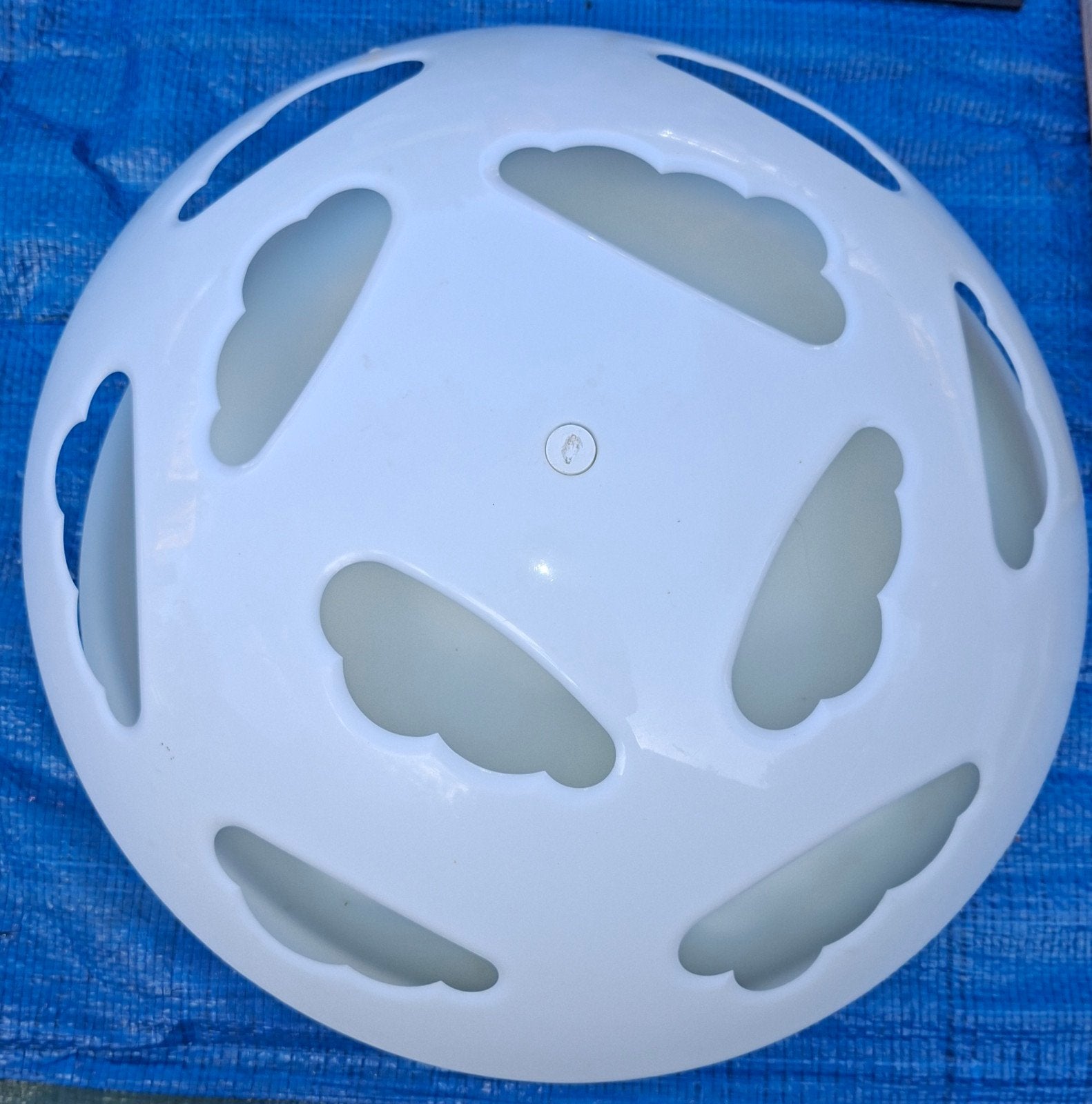 Vintage Ikea Skojig plafondlamp wolken, wit
Diameter 46cm, h, Huis en Inrichting, Lampen | Plafondlampen, Kunststof, Vintage, 46 cm