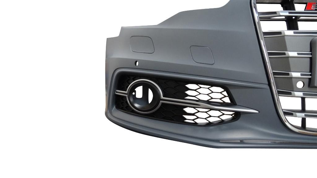 Voorbumper A6/S6 4G S‑Style Grille Platinum Grey Distronic, Ophalen of Verzenden