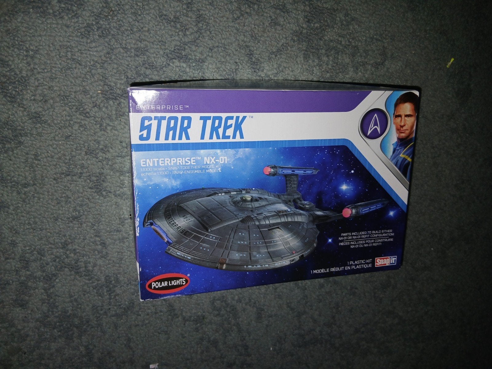 Star Trek Enterprise NX-01 Modelbouwkit - Polar Lights nieuw, Overige merken, Nieuw, Ophalen of Verzenden, Groter dan 1:72