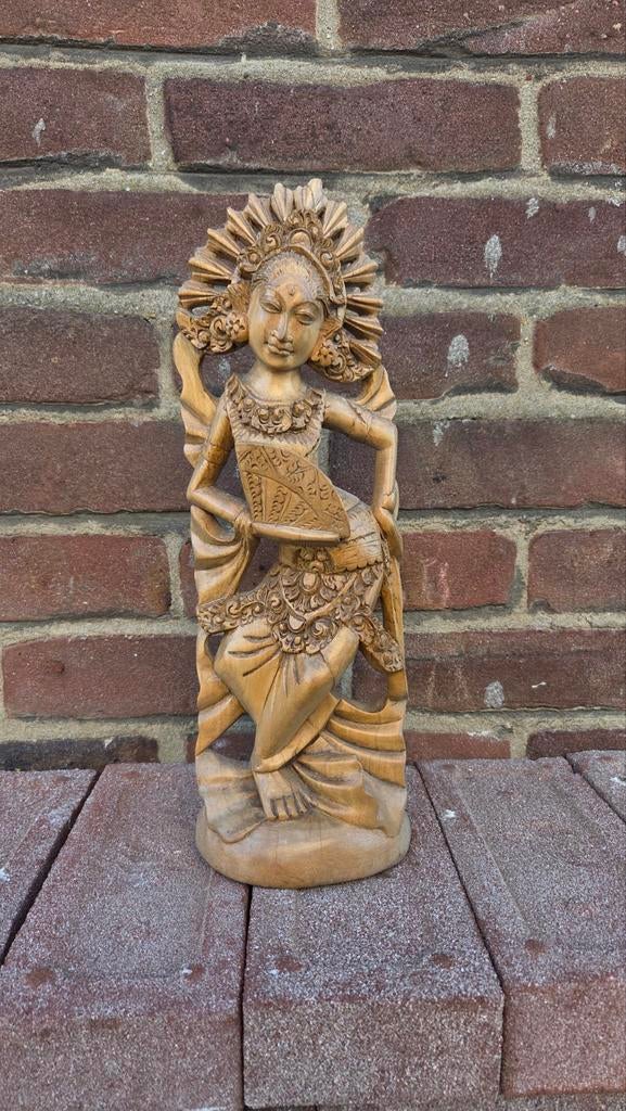 Prachtige oude Balinese Beld 32cm, Ophalen of Verzenden