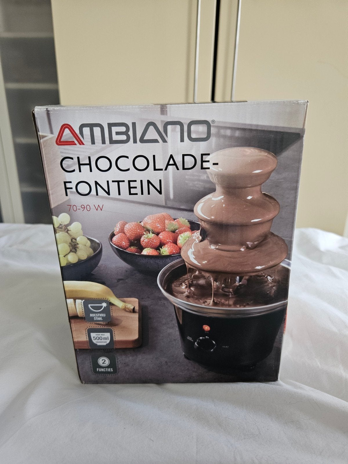 Ambiano Chocoladefontein - 70-90W, 500ml, RVS, Ophalen of Verzenden, Nieuw