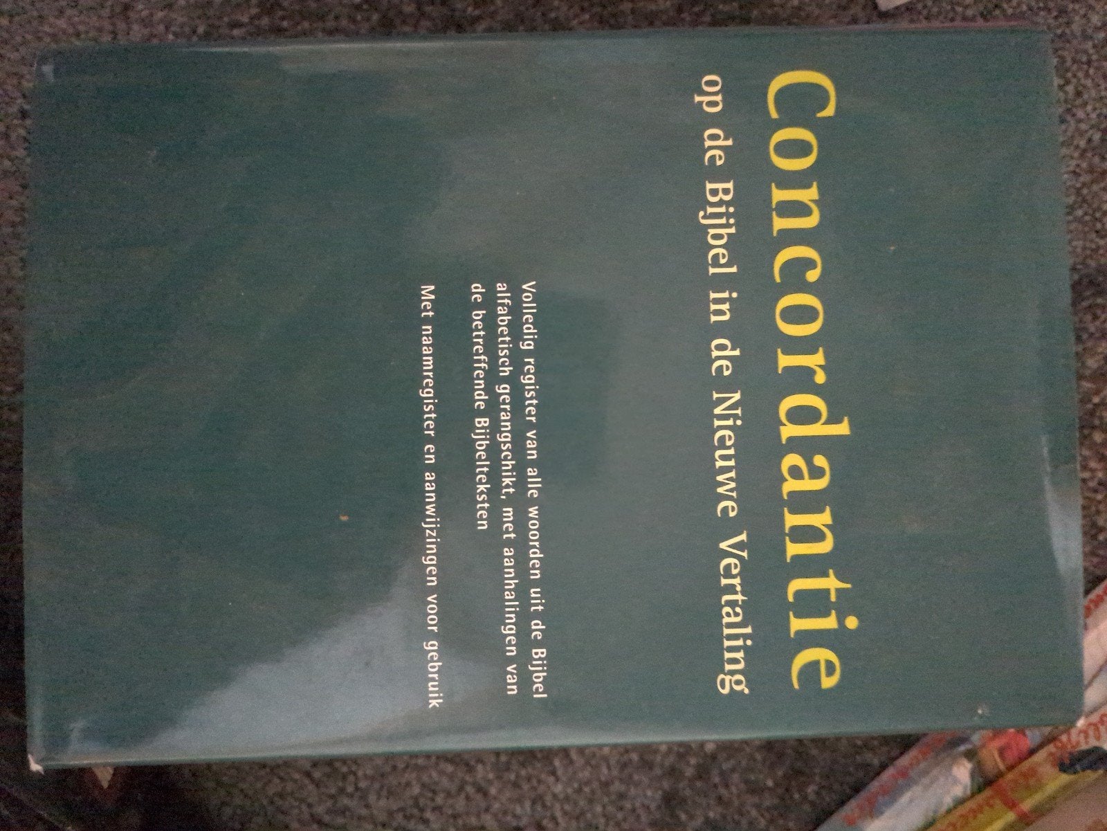 Concordantie op de Bijbel in de Nieuwe Vertaling, Boeken, Ophalen of Verzenden