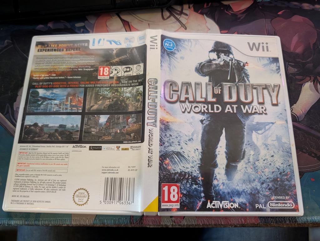 Call of Duty: World at War - Wii, Gebruikt, Vanaf 18 jaar, Shooter, 1 speler