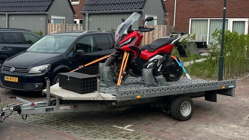 ✅🚨TE HUUR Motortrailer – Motoraanhanger voor 3 Motoren🚨✅, Aanhangwagen